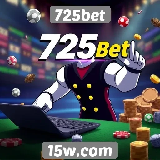 Variedade de jogos disponíveis na 725bet